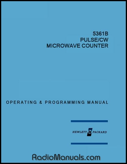 HP 5361B Operating & Programming Manual